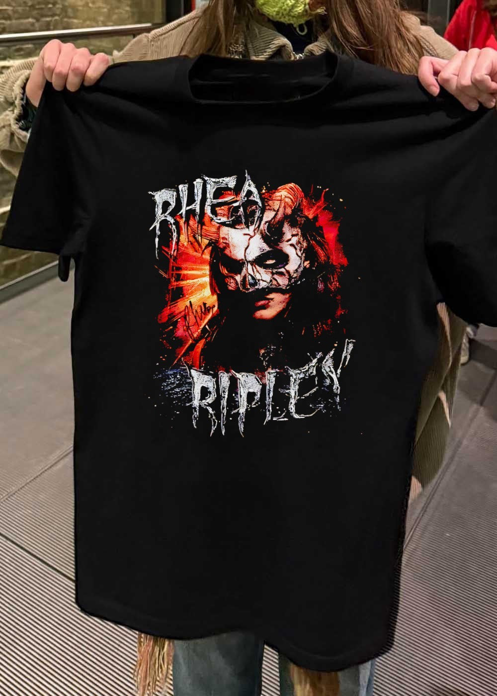 Rhea Ripley Signature Graphic Portrait Rhea Ripley T-Shirt
