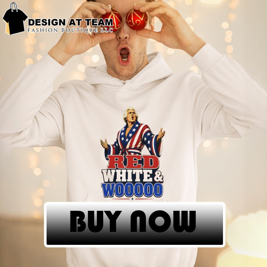 Ric Flair Wrestling Legend Red White and Woooo 4th of July USA 250 shirt