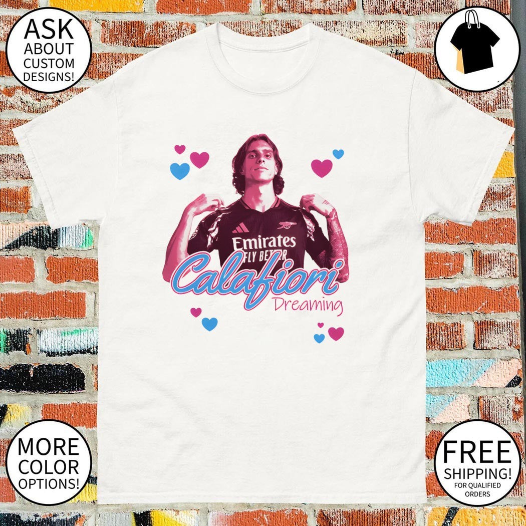 Riccardo Calafiori Calafiori Dreaming Arsenal FC shirt