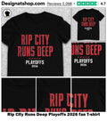 Portland Trail Blazers Rip City Runs Deep Playoffs 2026 fan shirt
