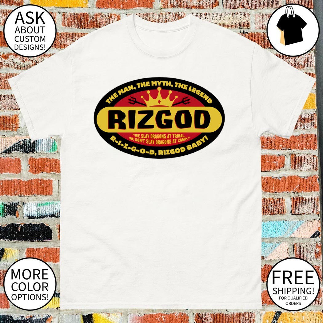 Rizgod Rizo Velovic Survivor The Man The Myth The Legend we slay dragons at tribal shirt