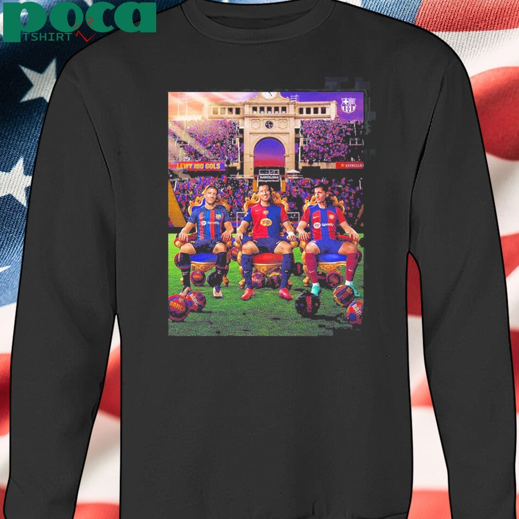 Robert Lewandowski From Barcelona A Century Of Barcelona Goals shirt