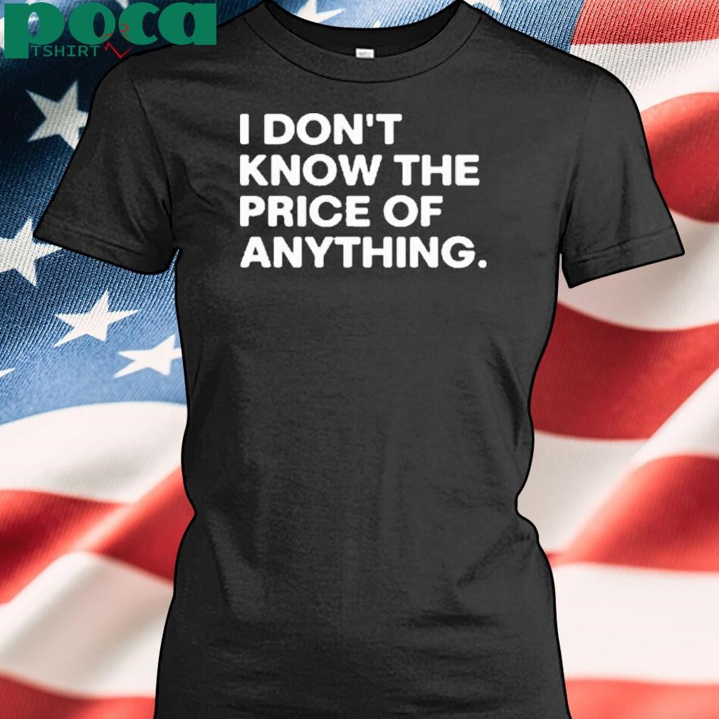 Rock Drew Carey Wearing I Don’t Know The Price Of Anything T-Shirt