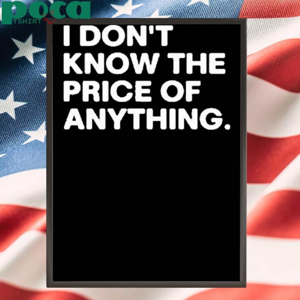 Rock Drew Carey Wearing I Don’t Know The Price Of Anything T-Shirt