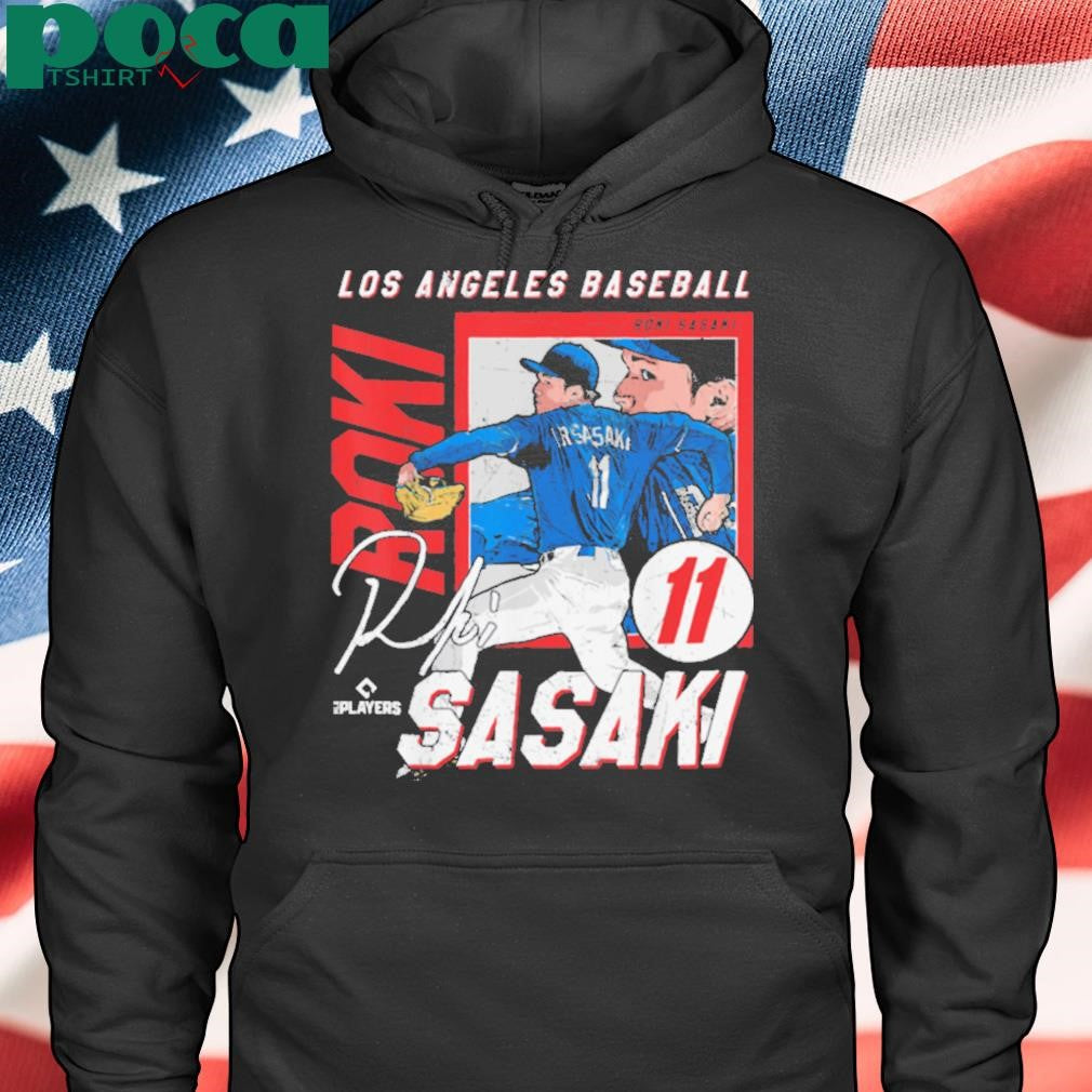 Roki Sasaki Los Angeles D MLB Baseball Players MLBROS204M T Shirt