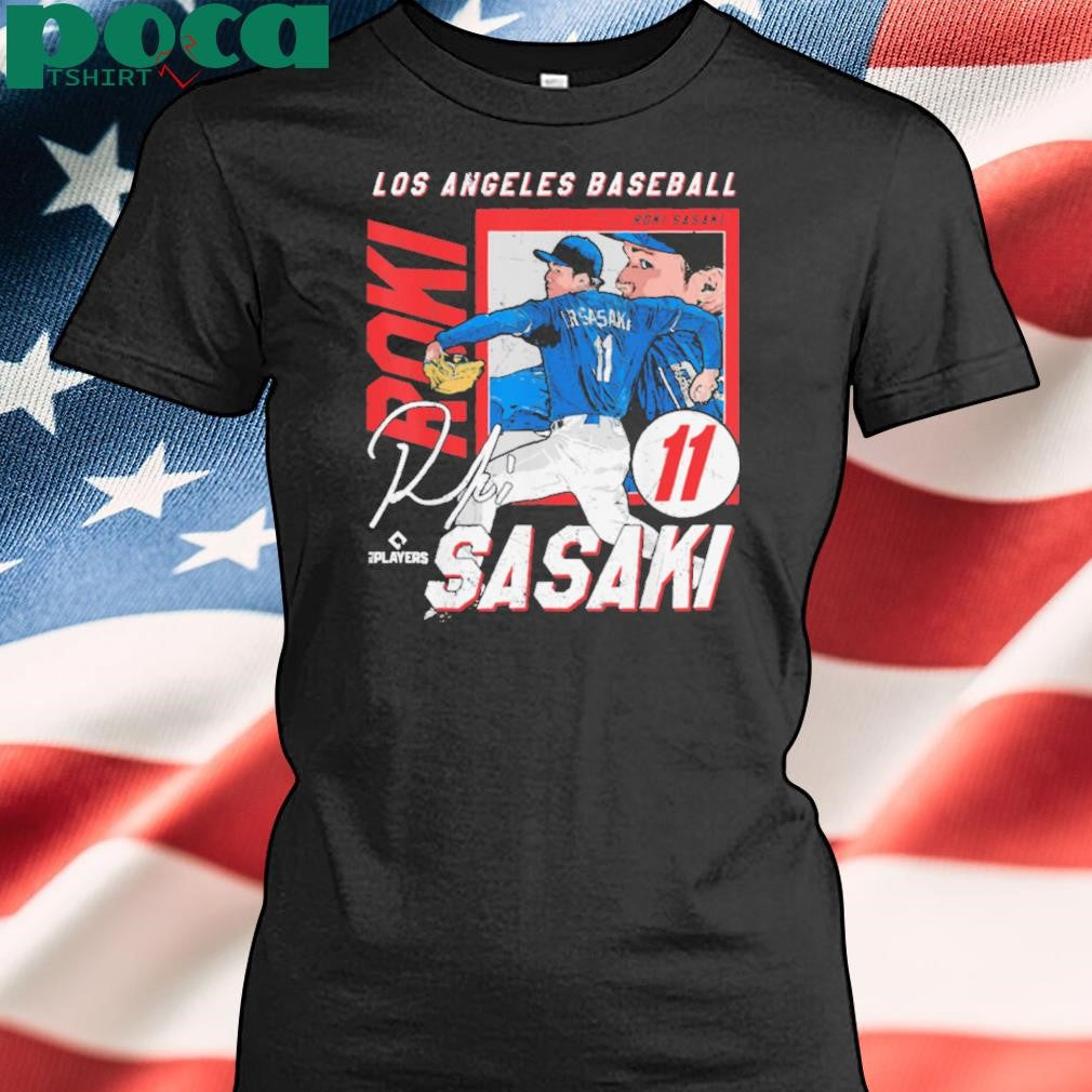 Roki Sasaki Los Angeles D MLB Baseball Players MLBROS204M T Shirt