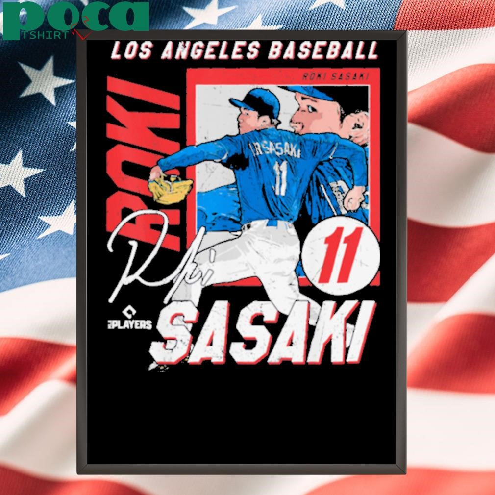 Roki Sasaki Los Angeles D MLB Baseball Players MLBROS204M T Shirt