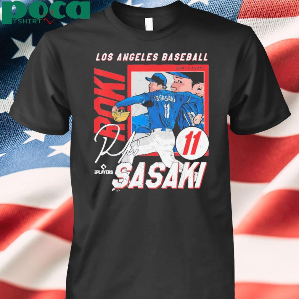 Roki Sasaki Los Angeles D MLB Baseball Players MLBROS204M T Shirt