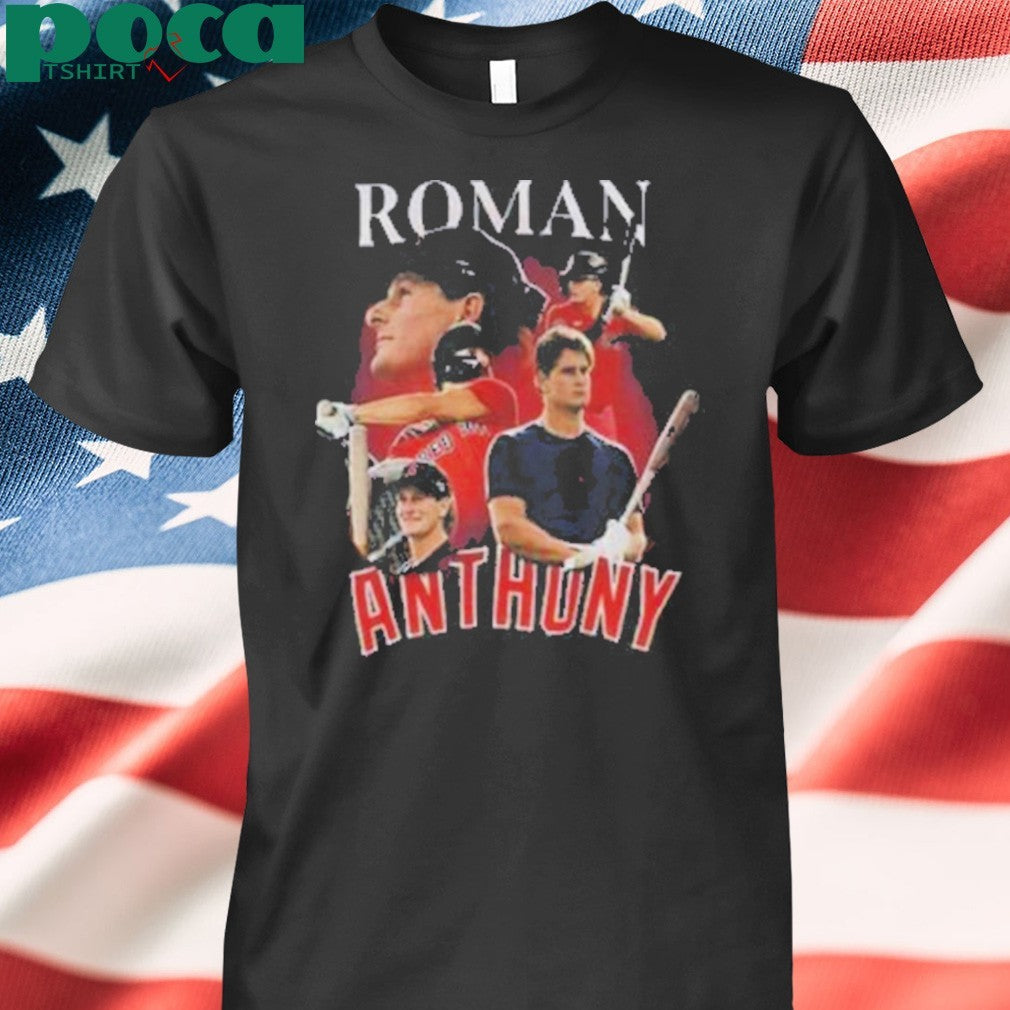 Roman Anthony Boston Red Sox MLB Baseball signature graphic shirt