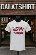Romanes Eunt Ite Domum Red Paint shirt