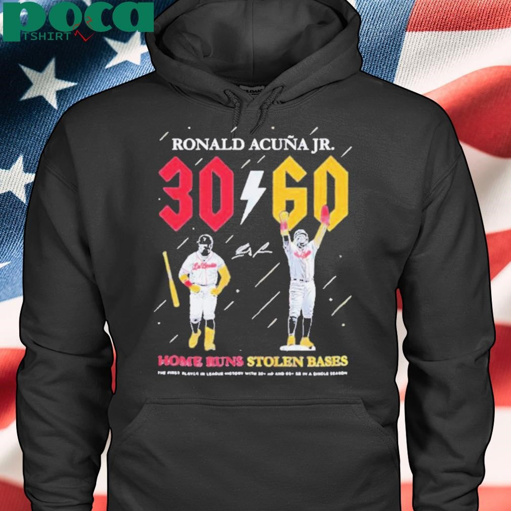 Ronald Acuna Jr. 30 Home Runs 60 Stolen Bases signature shirt
