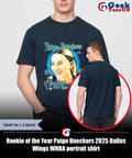 Rookie of the Year Paige Bueckers 2025 Dallas Wings WNBA portrait shirt