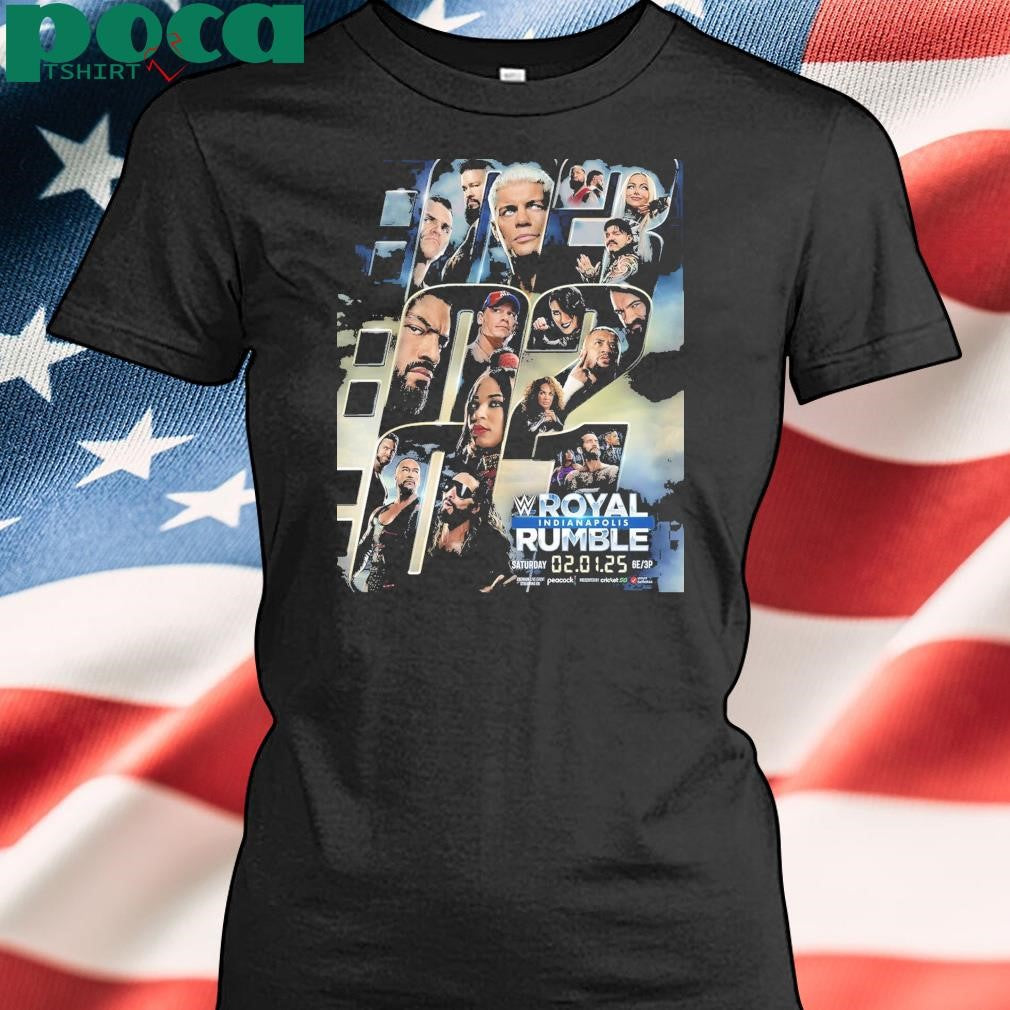 Royal Rumble 2025 Indianapolis Event Limited Tee On February 1th 2025 Shirt