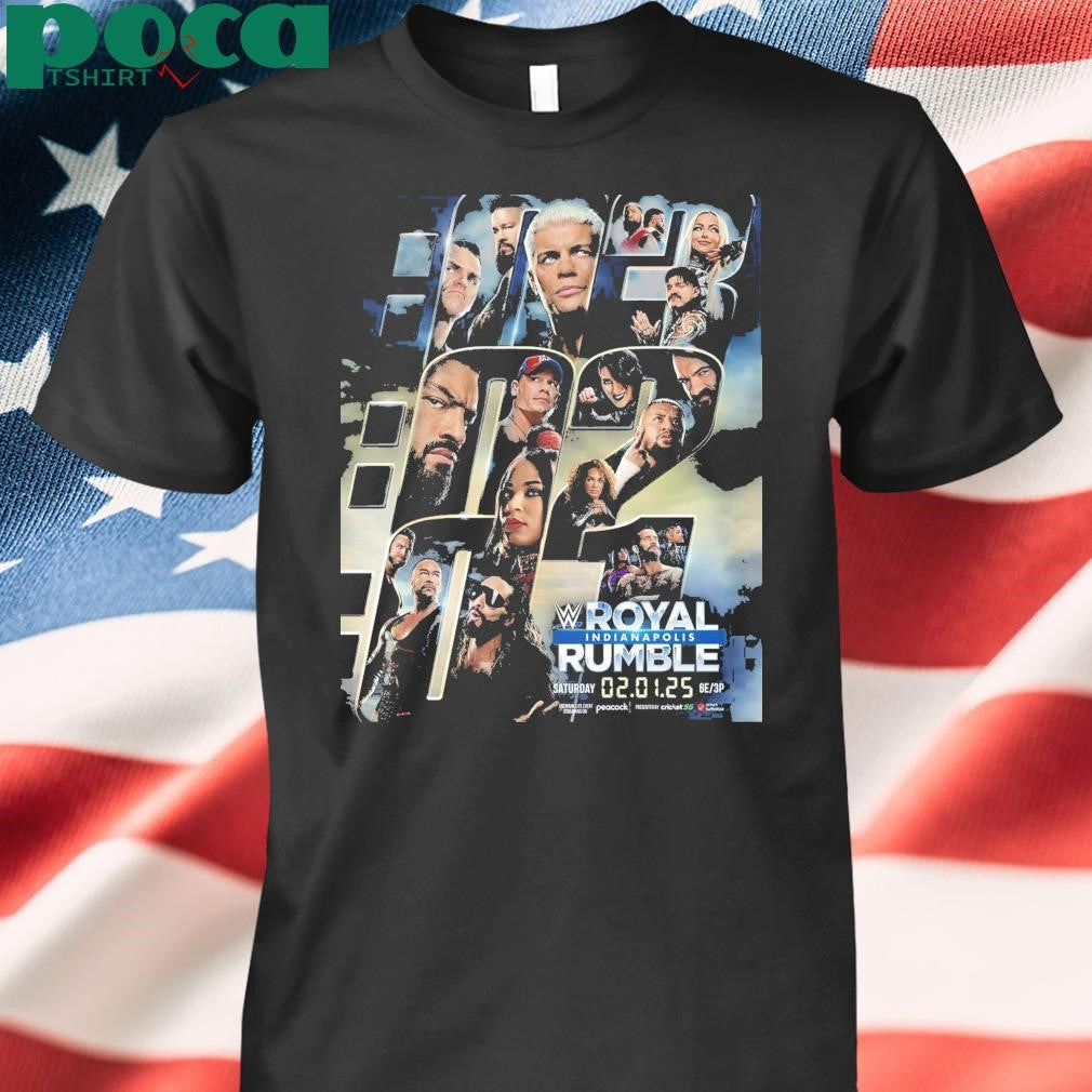Royal Rumble 2025 Indianapolis Event Limited Tee On February 1th 2025 Shirt