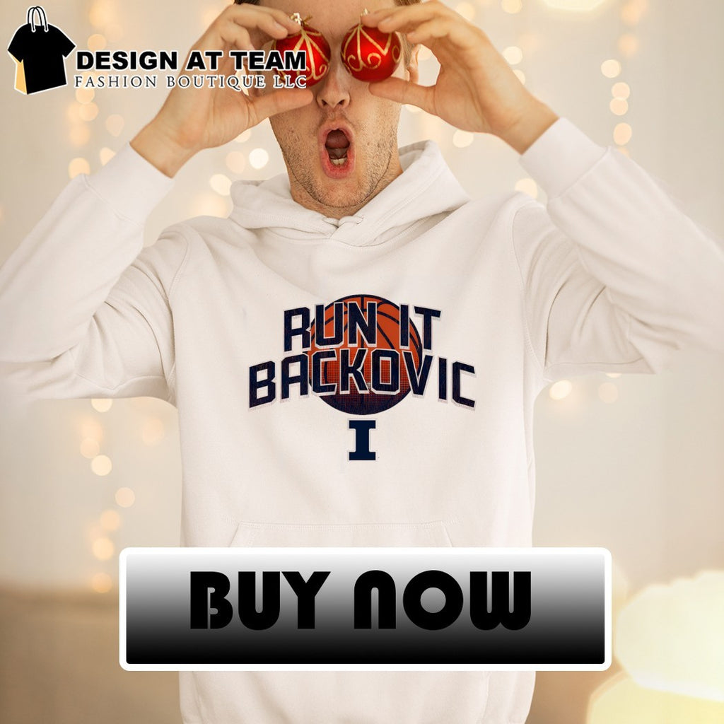 Run It Backovic Illinois Fighting Illini Basketball logo shirt