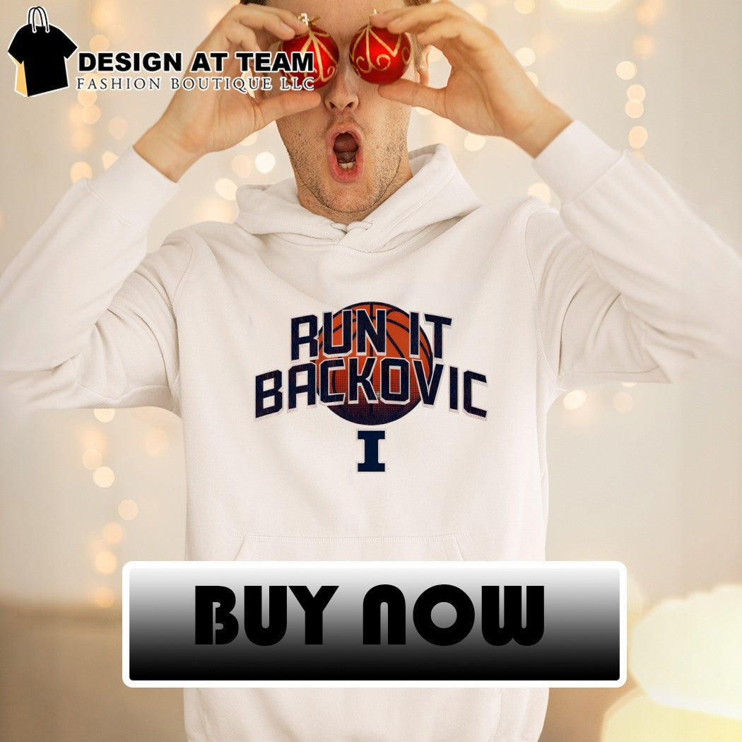 Run It Backovic Illinois Fighting Illini Basketball logo shirt