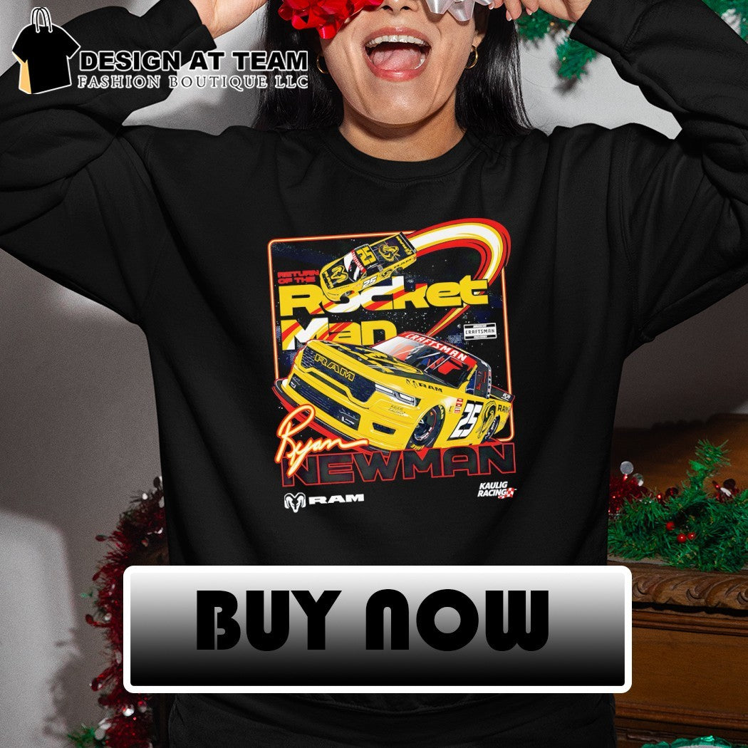 Ryan Newman x Kaulig Racing Ram Trucks Return of the Rocket Man Racing shirt