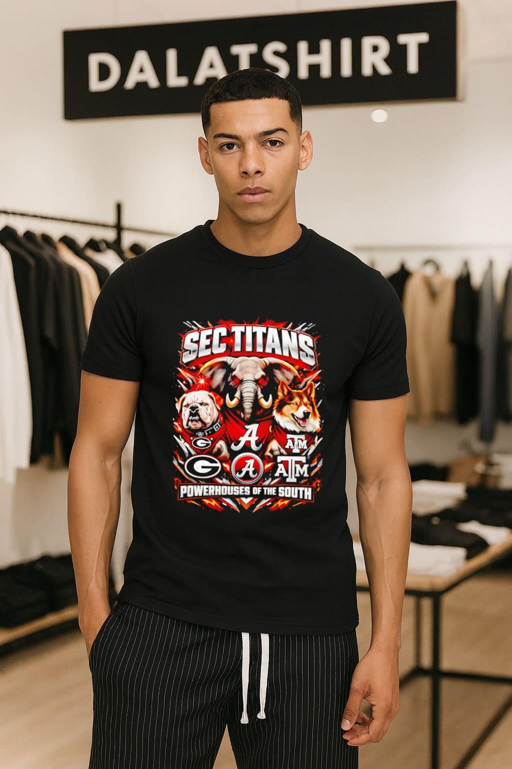 SEC Titans Powerhouses Of The South Bulldog Elephant Husky shirt