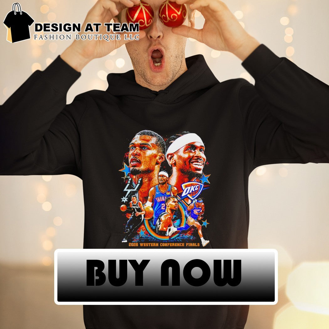 SGA OKC Thunder Basketball Players 2026 Western Conference Finals poster shirt