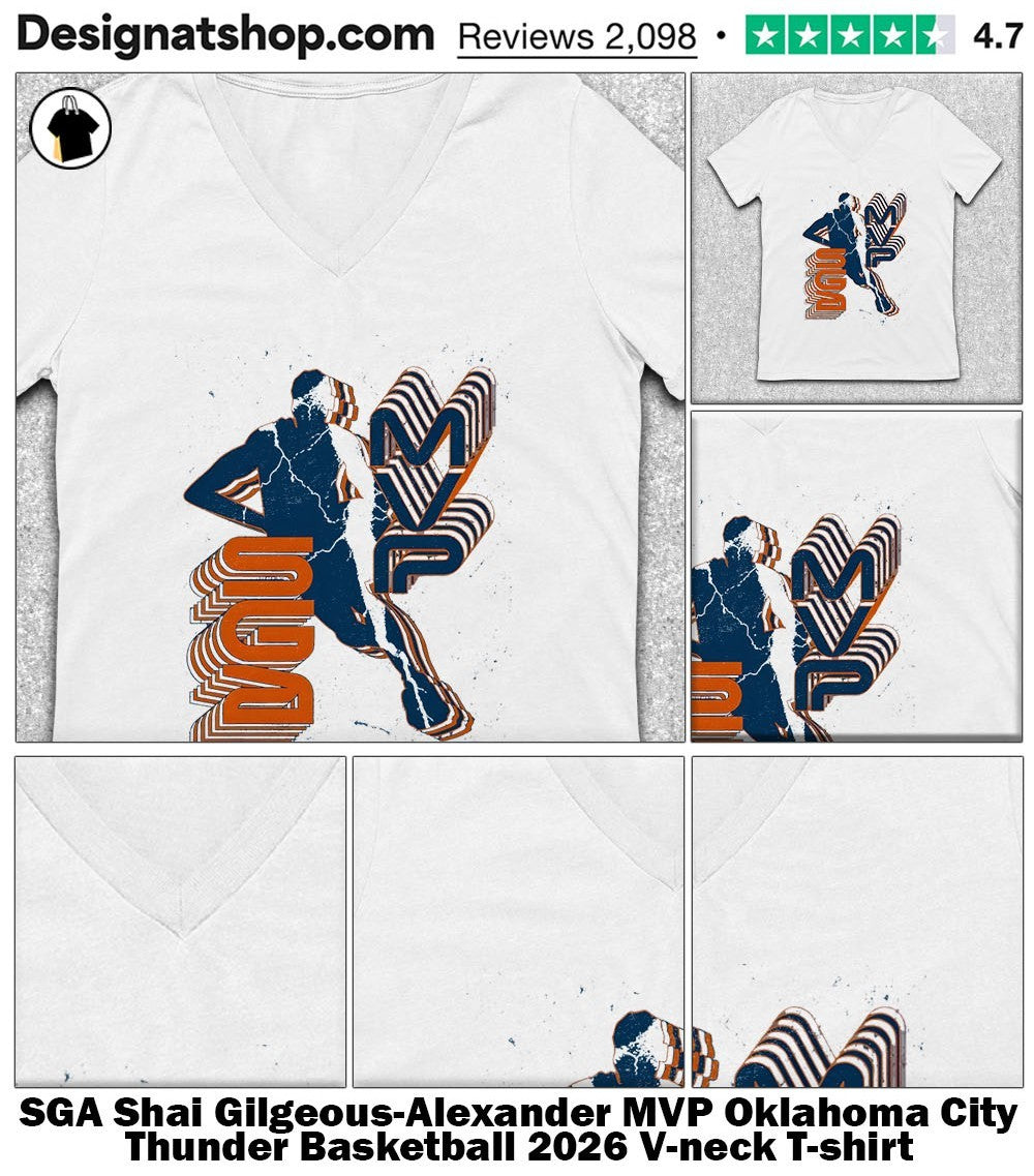 SGA Shai Gilgeous-Alexander MVP Oklahoma City Thunder Basketball 2026 shirt