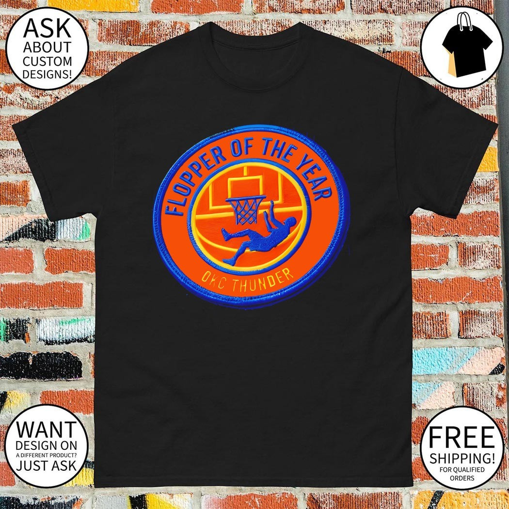 SGA flopping moment OKC Thunder NBA flopper of the year shirt
