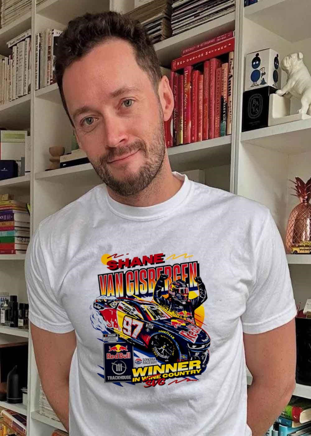 SVG Shane Van Gisbergen Winner in Wine Country Trackhouse T-Shirt