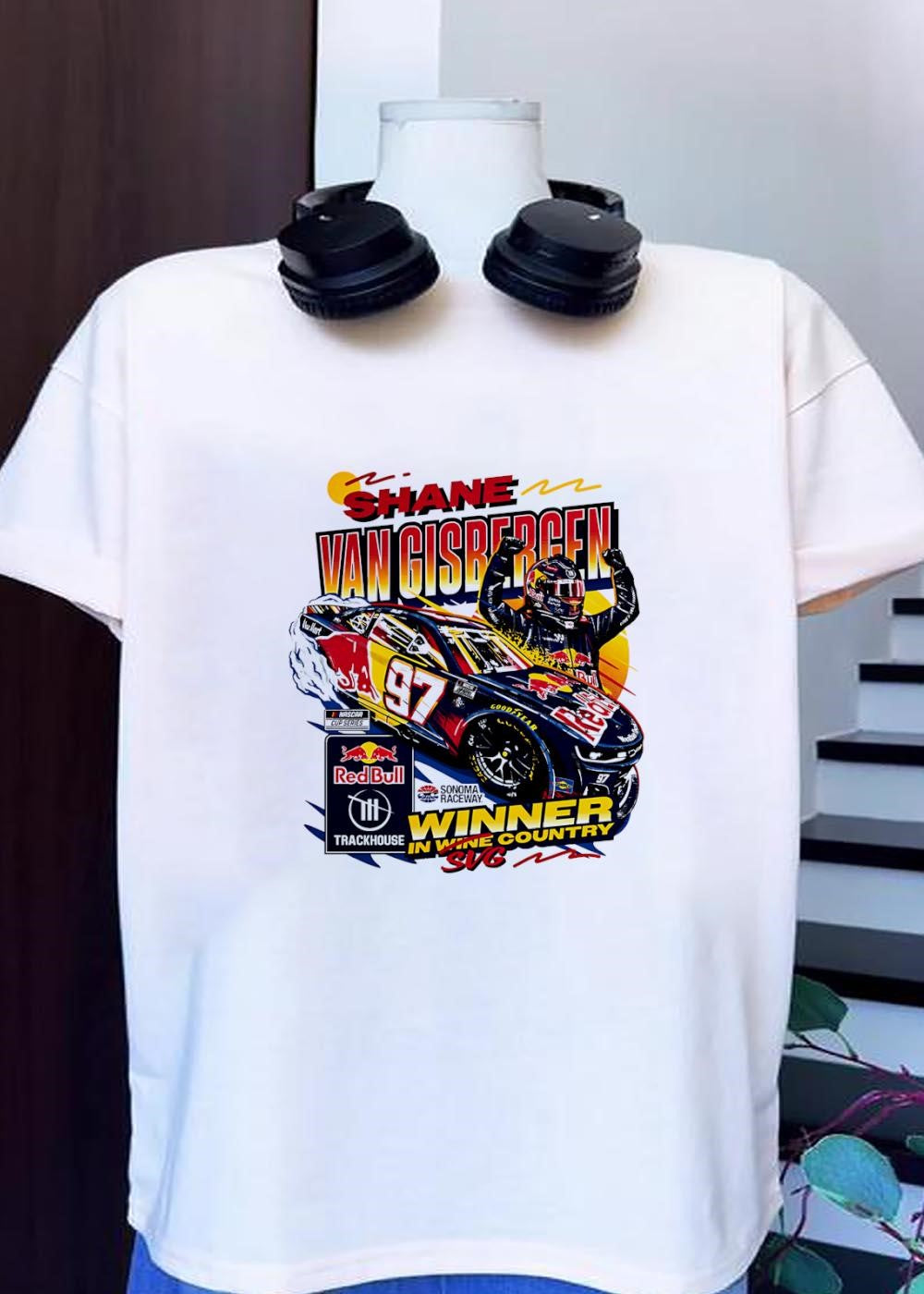 SVG Shane Van Gisbergen Winner in Wine Country Trackhouse T-Shirt