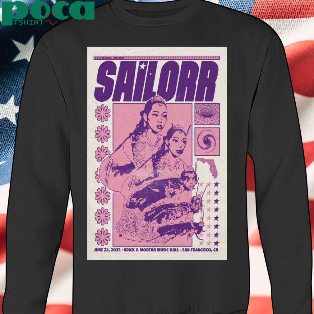 Sailorr 6-22-2025 Brick And Mortar Music Hall in San Francisco CA Poster T-shirt