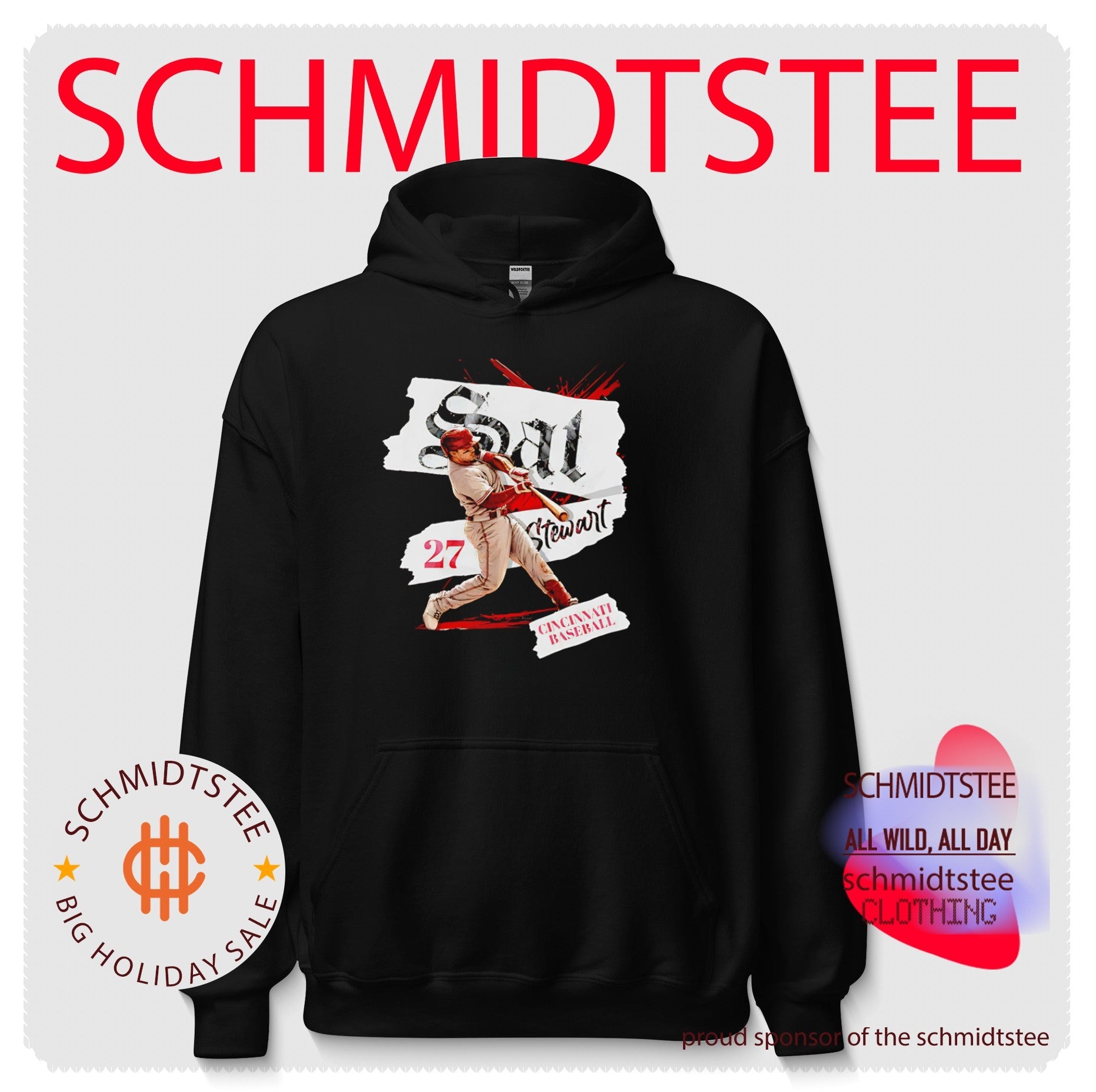Sal Stewart Cincinnati Baseball 27 MLB Player Name shirt