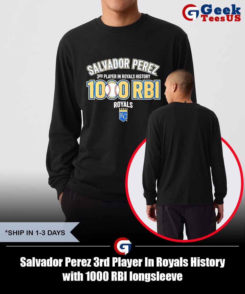 Salvador Perez 3rd Player In Royals History with 1000 RBI shirt