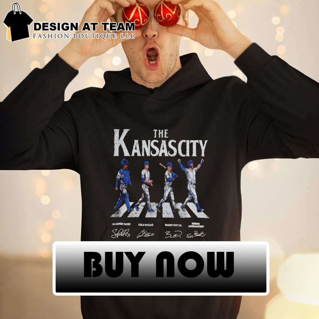 Salvador Perez Cole Ragans Bobby Witt Jr. Vinnie Pasquantino The Kansas City Royals Baseball Abbey Road shirt