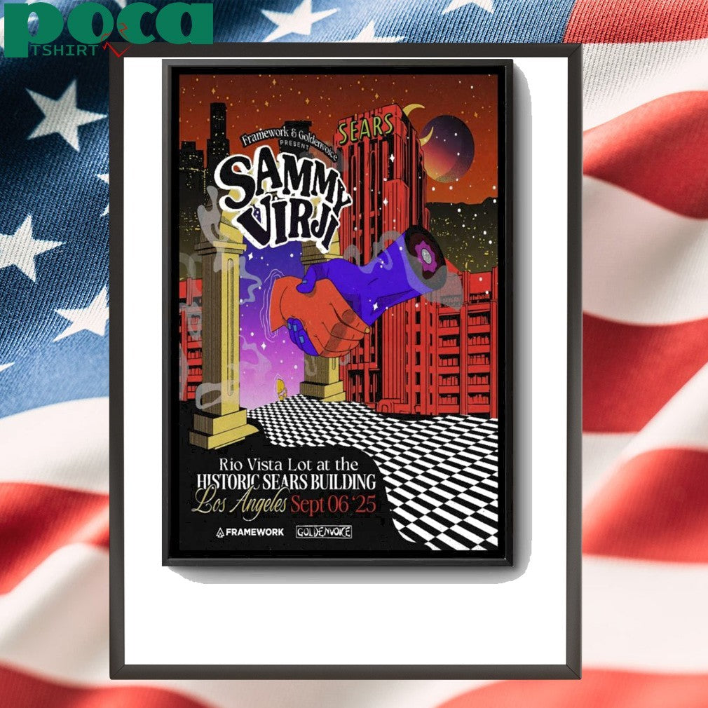 Sammy Virji 9-6-2025 Los Angeles CA Poster shirt