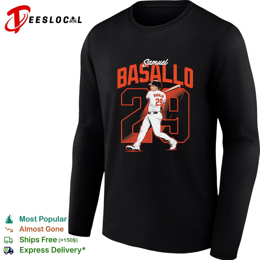 Samuel Basallo baseball batting shirt
