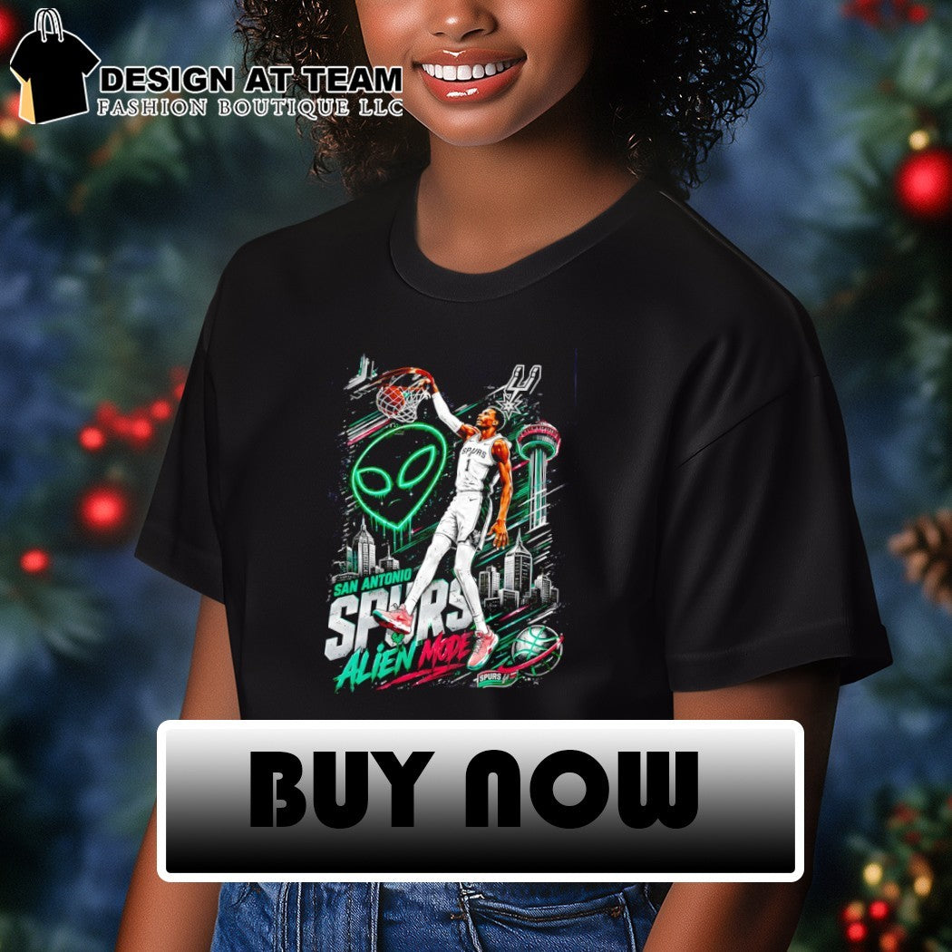 San Antonio Alien Mode Futuristic Basketball Dunk Wemby shirt