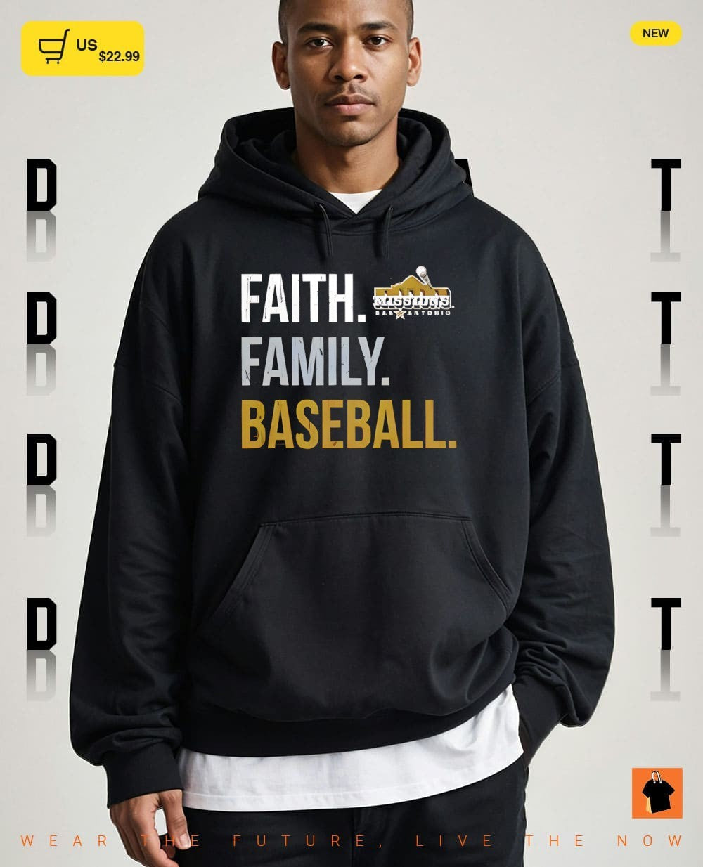 San Antonio Missions Baseball Faith Family Baseball shirt