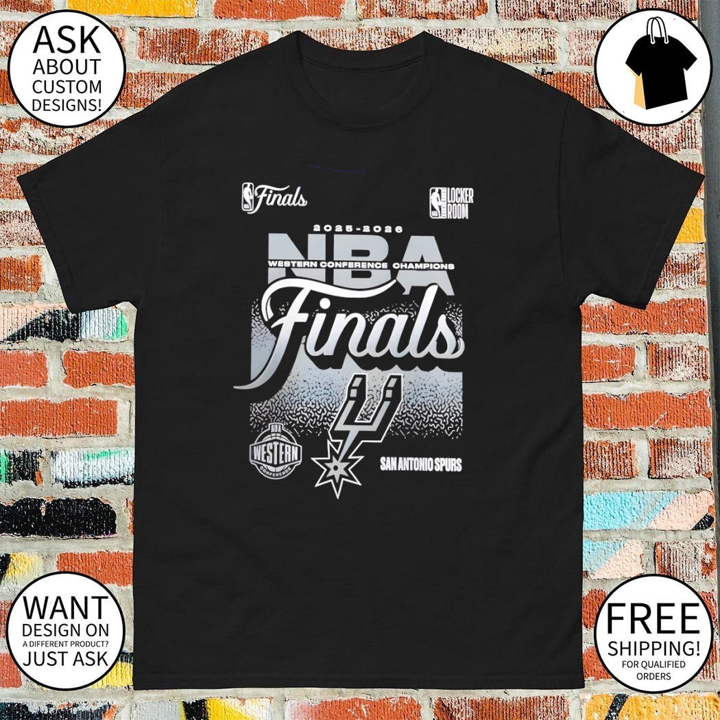 San Antonio Spurs 2026 NBA Western Conference Champions Big and Tall Locker Room shirt