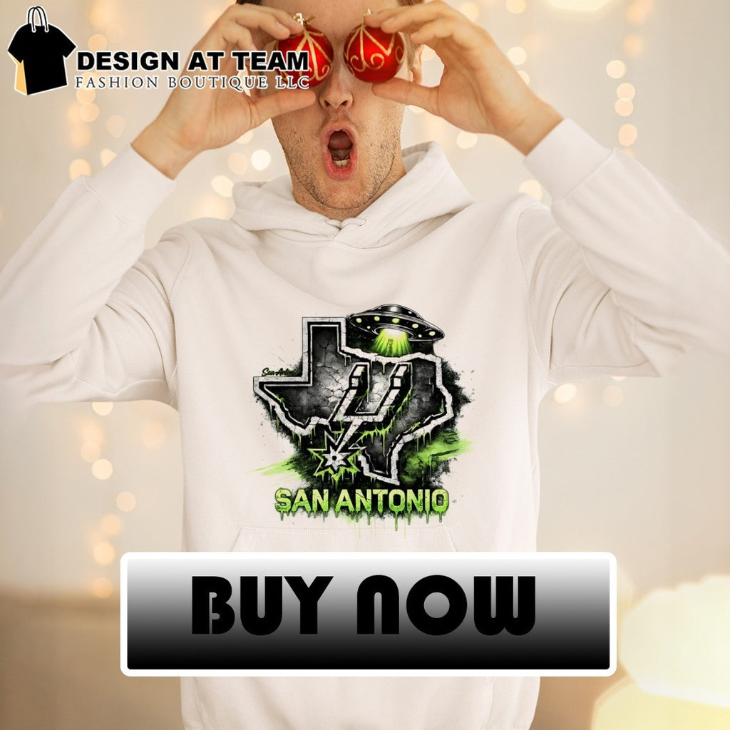 San Antonio Spurs Alien UFO Texas map Basketball 2026 shirt