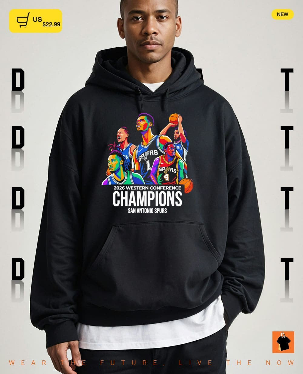 San Antonio Spurs Basketball Big Five Team 2026 Western Conference Champions NBA shirt