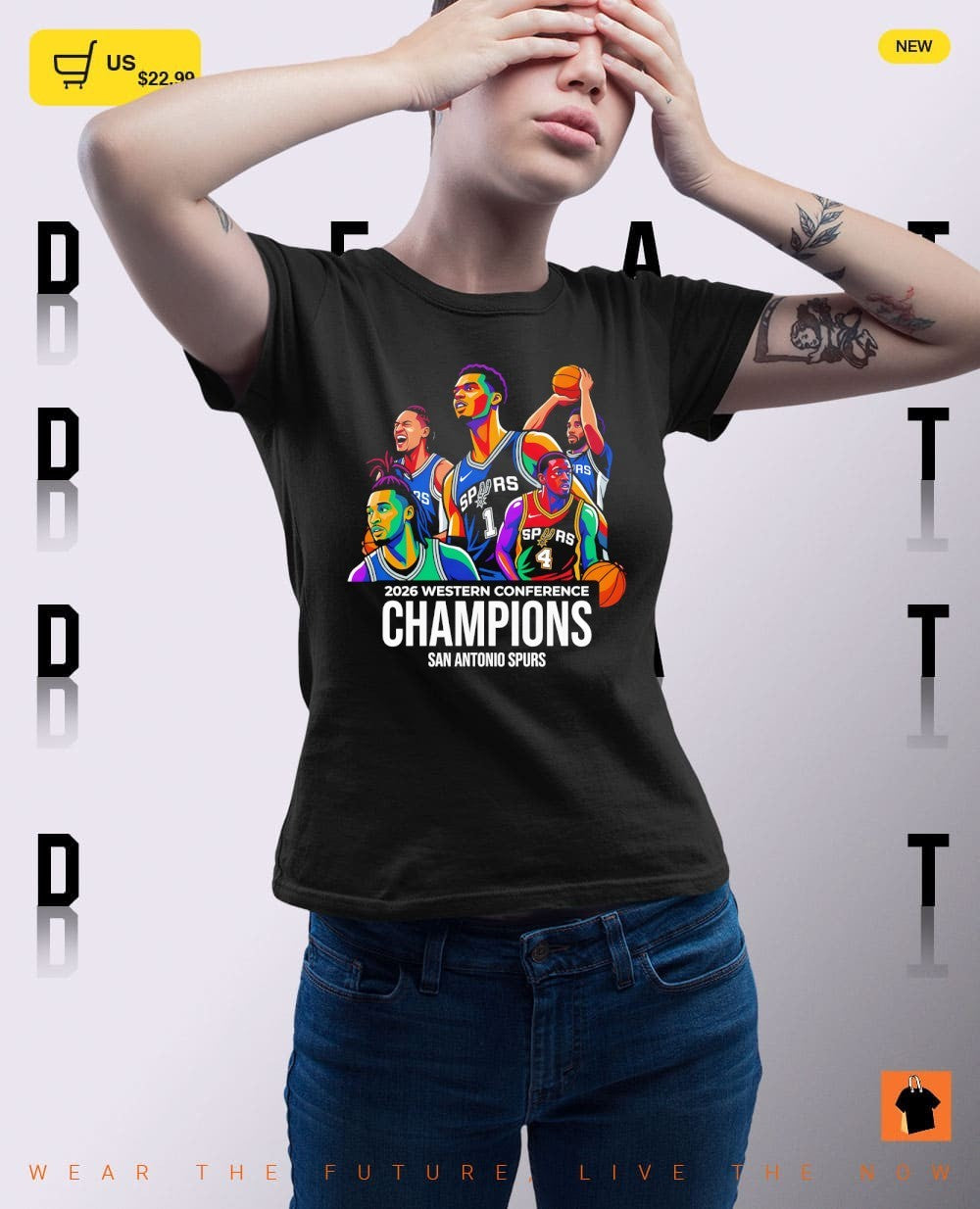 San Antonio Spurs Basketball Big Five Team 2026 Western Conference Champions NBA shirt