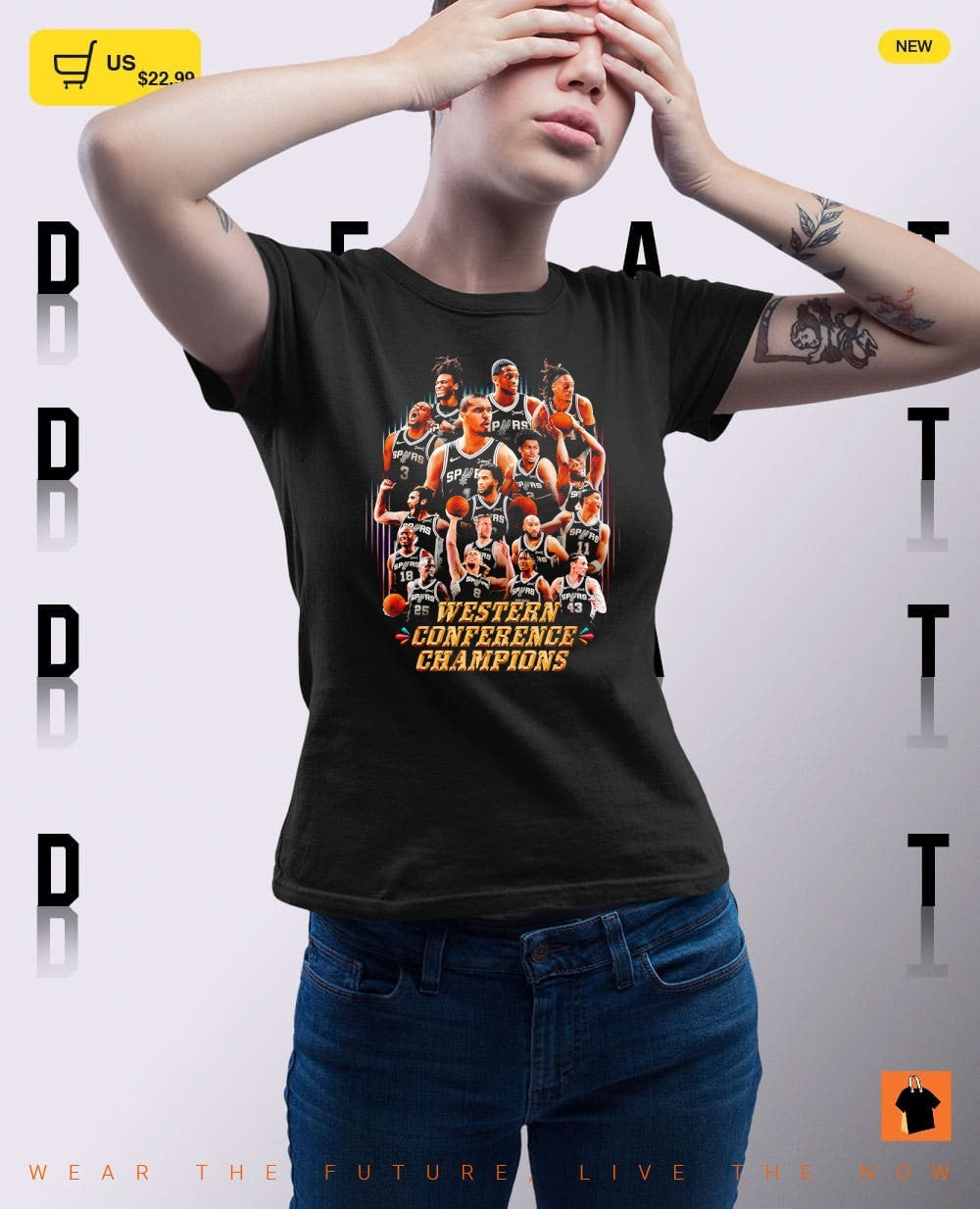 San Antonio Spurs Basketball Big Team Western Conference Champions poster vintage shirt
