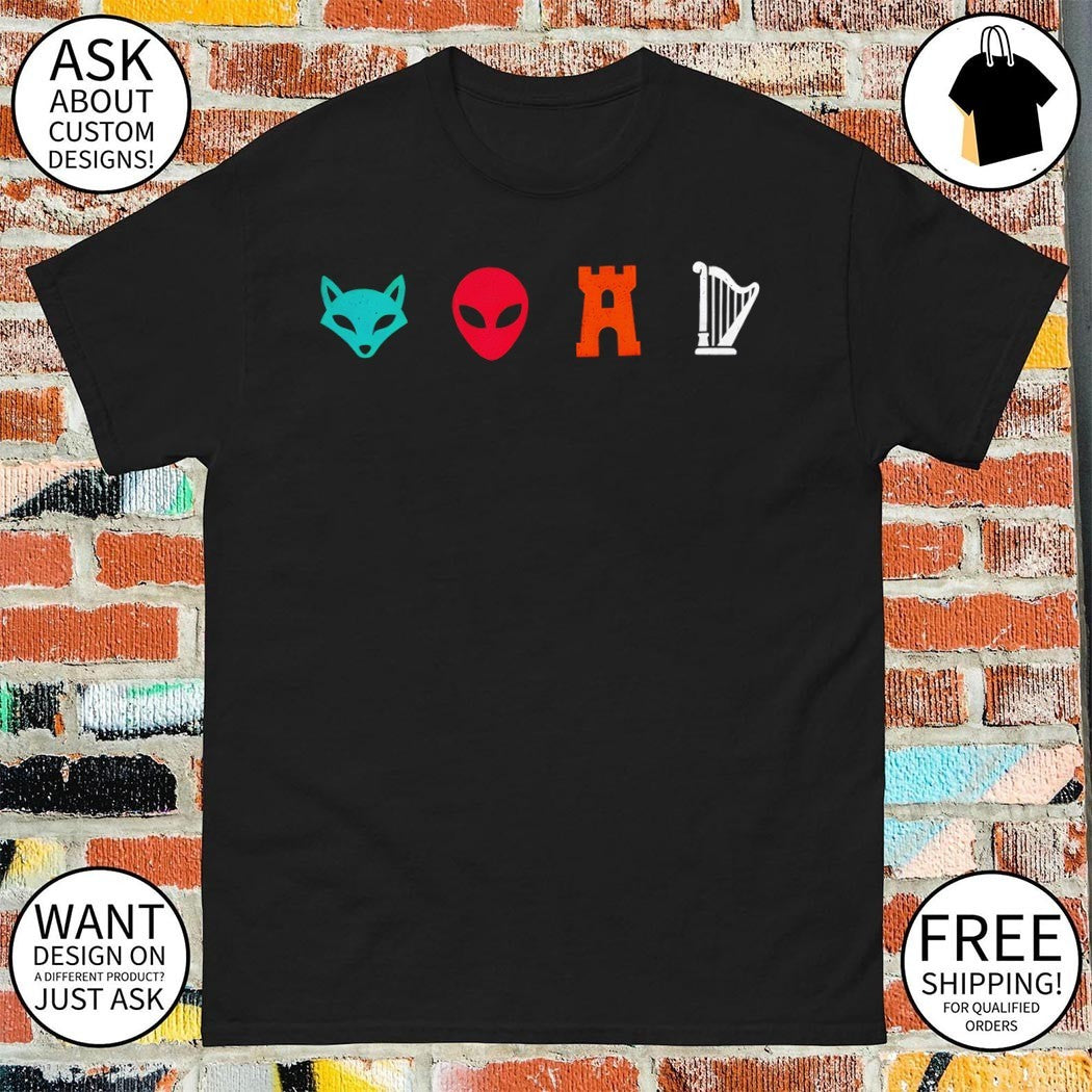 San Antonio Spurs Basketball Fox Alien Castle Harper shirt
