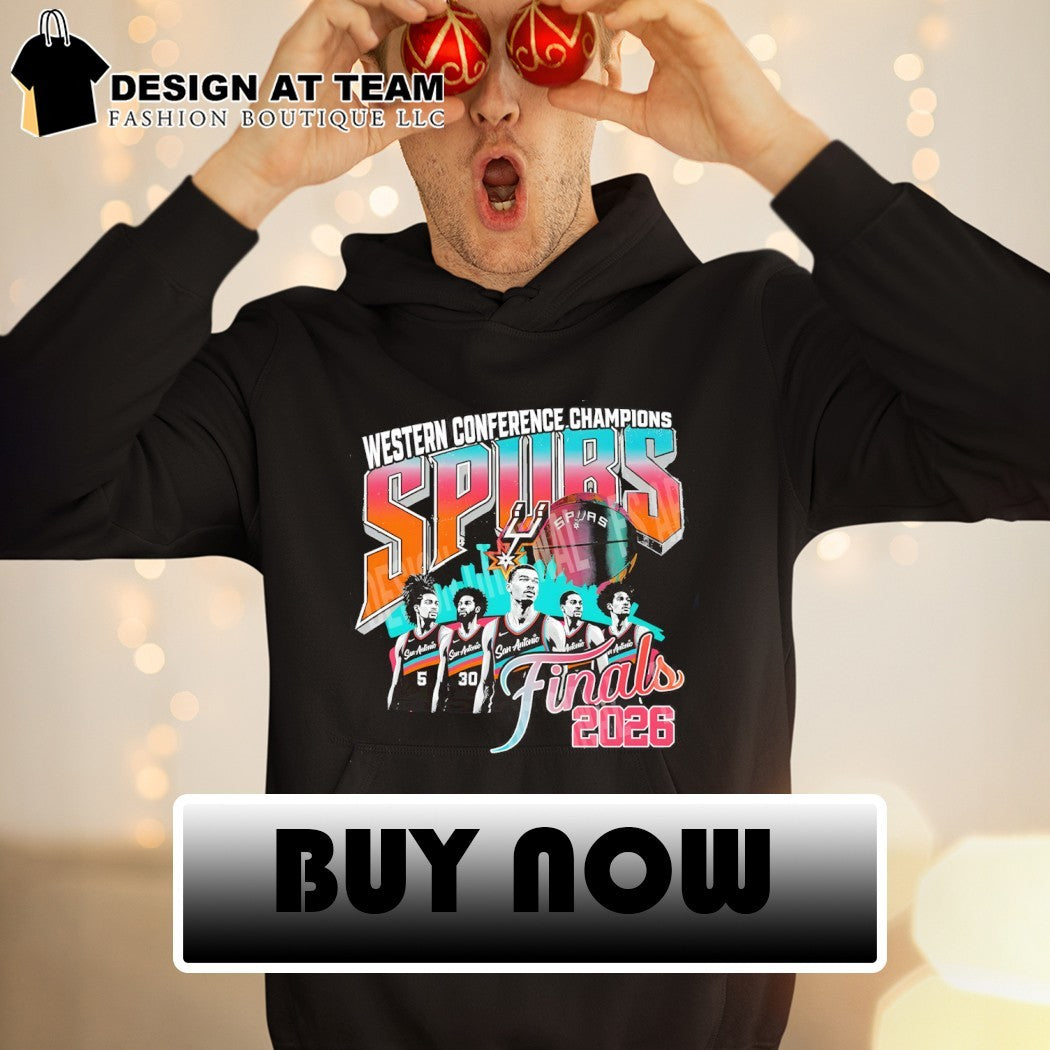 San Antonio Spurs Basketball NBA Western Conference Champions Finals Fiesta 2026 shirt