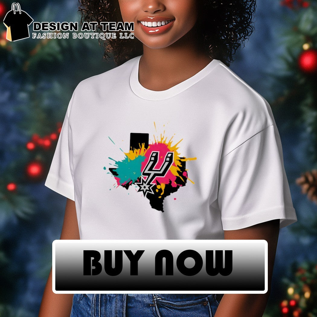 San Antonio Spurs Basketball NBA black Texas Colors 2026 shirt