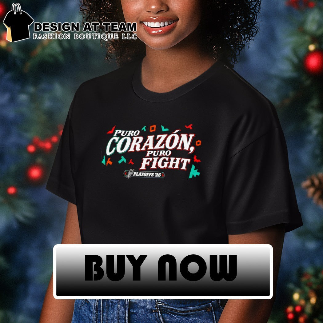 San Antonio Spurs Basketball Puro Corazón Puro Fight Playoff 2026 shirt