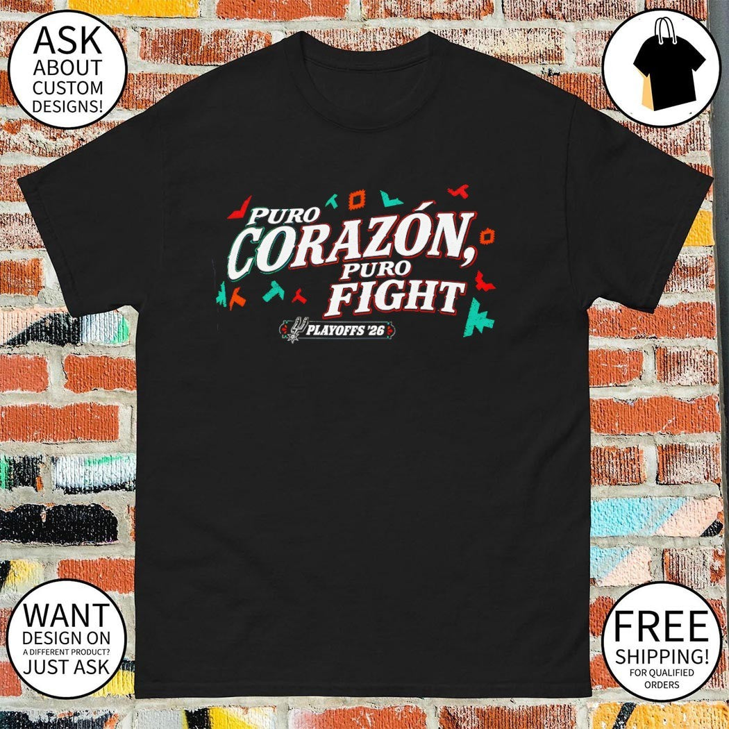 San Antonio Spurs Basketball Puro Corazón Puro Fight Playoff 2026 shirt