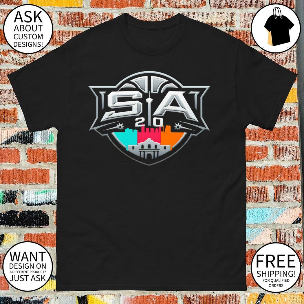 San Antonio Spurs Basketball SA 2 0 City Skyline The Alamo shirt