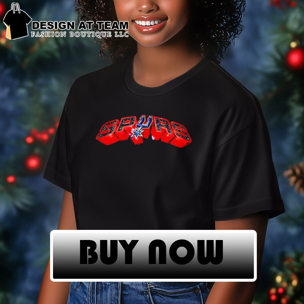 San Antonio Spurs Basketball Space NBA 2026 logo shirt