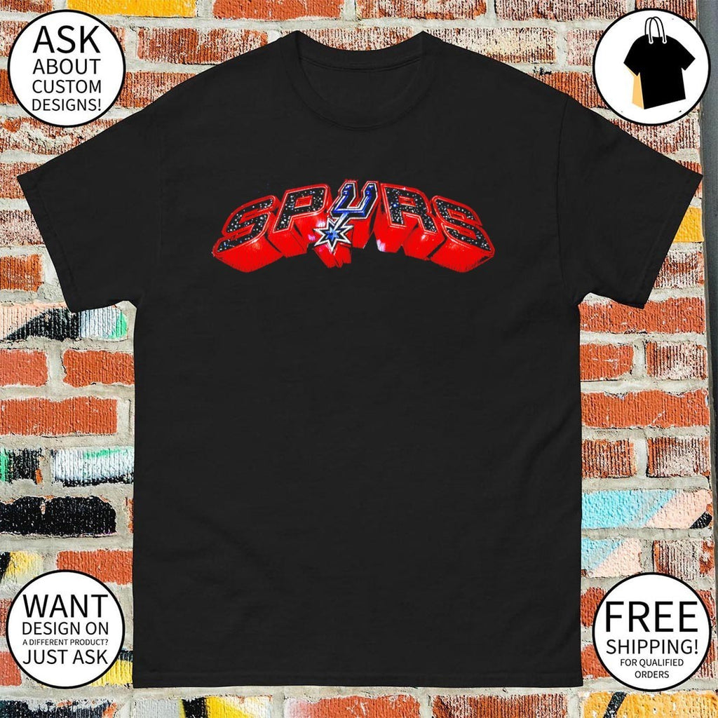 San Antonio Spurs Basketball Space NBA 2026 logo shirt