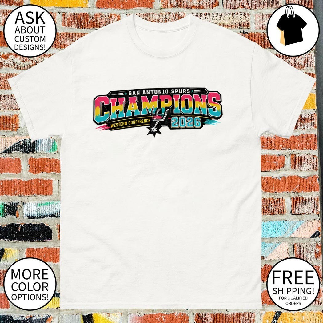 San Antonio Spurs Basketball Team Champions Western Conference 2026 shirt