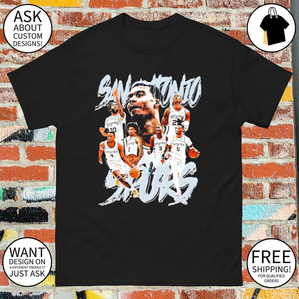 San Antonio Spurs Basketball Team NBA graphic 2026 shirt